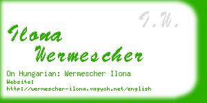 ilona wermescher business card